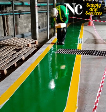 รับตีเส้นจราจร ตีเส้นในโรงงาน งานสัญลักษณ์จราจร